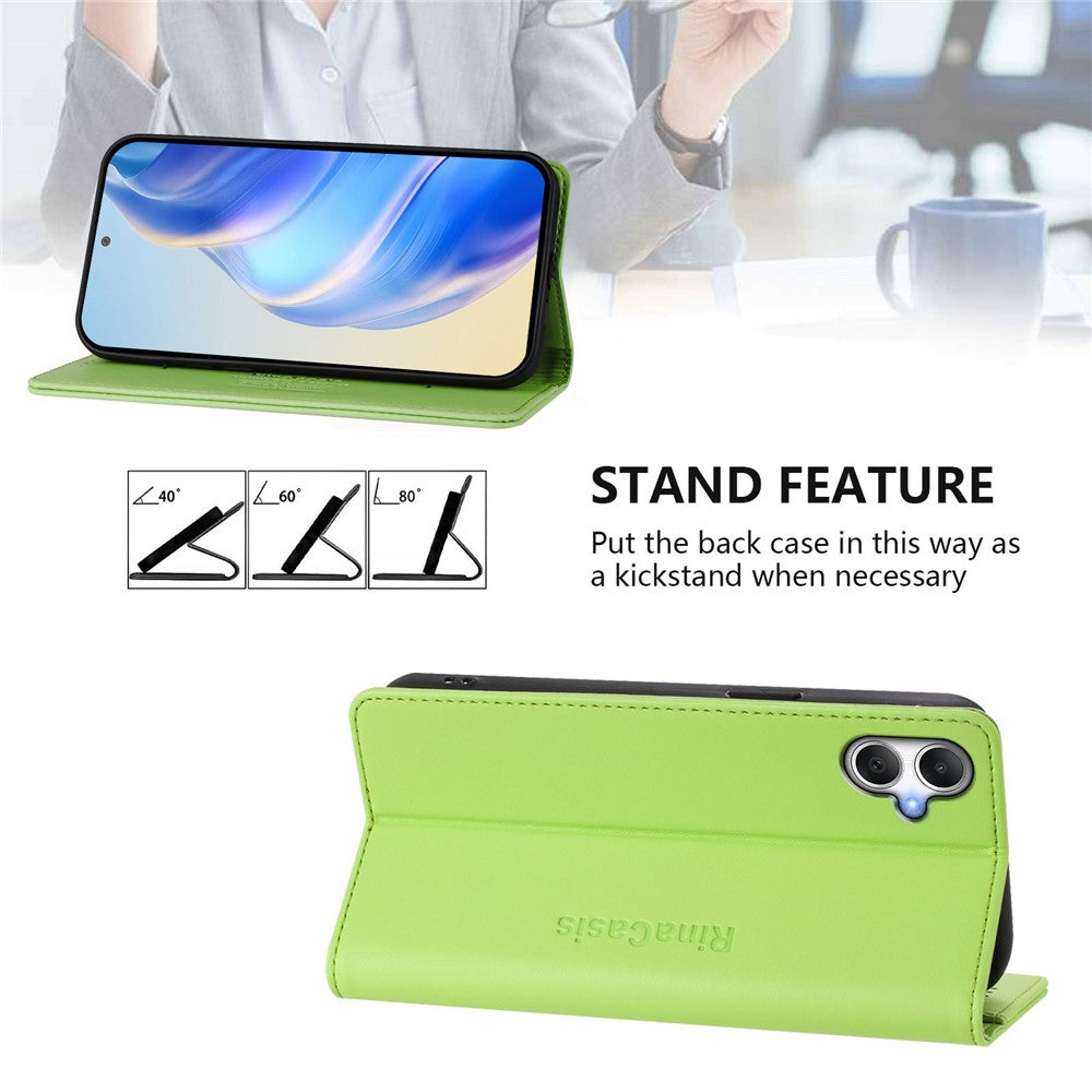 Samsung Galaxy A05 4G Läderfodral RINACASIS RC01 mobilskal med RFID-blockerande plånboksställ