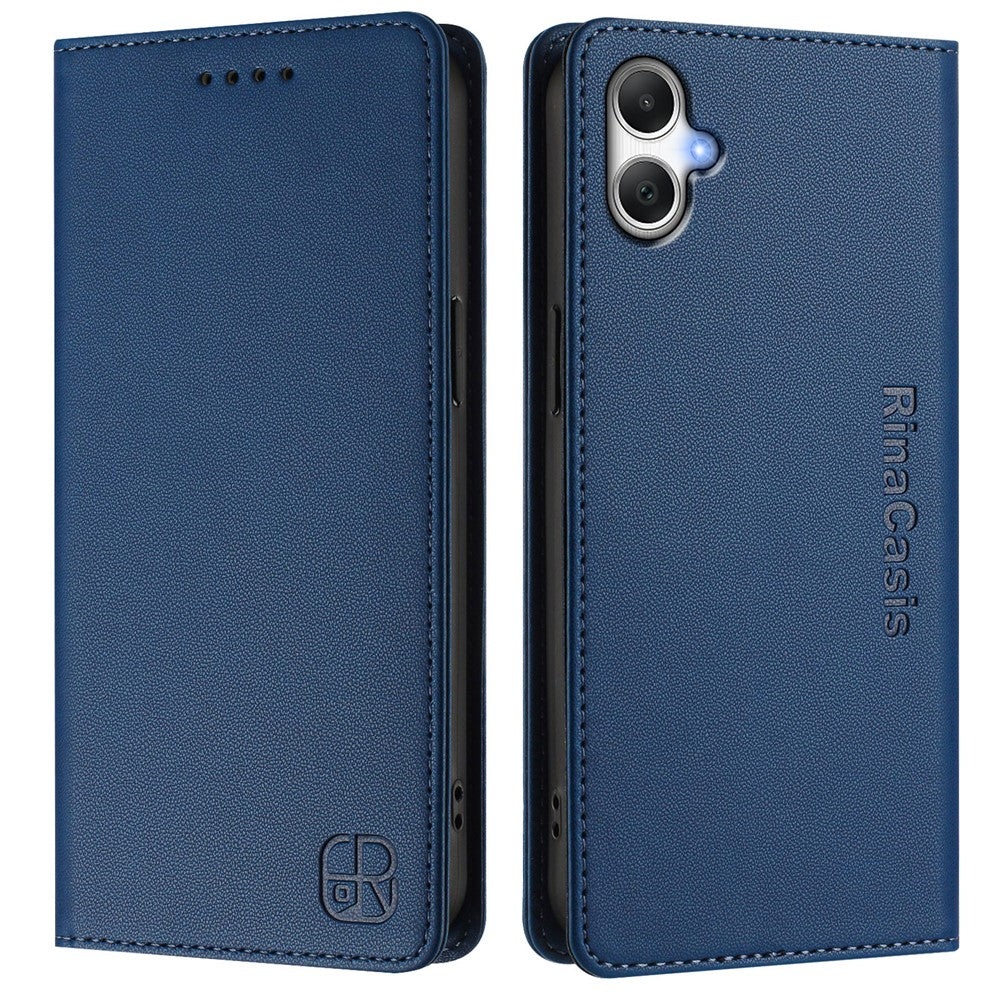 Samsung Galaxy A05 4G Läderfodral RINACASIS RC01 mobilskal med RFID-blockerande plånboksställ