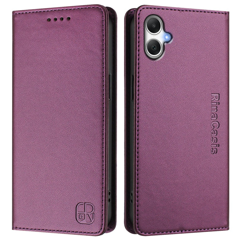 Samsung Galaxy A05 4G Läderfodral RINACASIS RC01 mobilskal med RFID-blockerande plånboksställ
