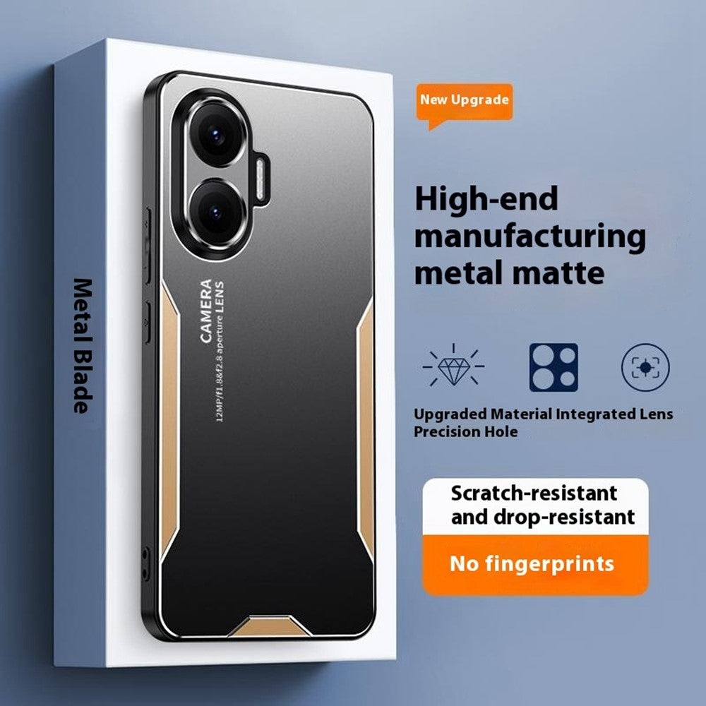 For Xiaomi Poco F7 5G / Redmi Turbo 4 Pro 5G Phone Case Aluminium Alloy TPU PC Back Cover