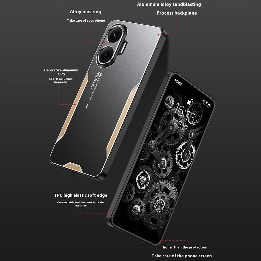 For Xiaomi Poco F7 5G / Redmi Turbo 4 Pro 5G Phone Case Aluminium Alloy TPU PC Back Cover