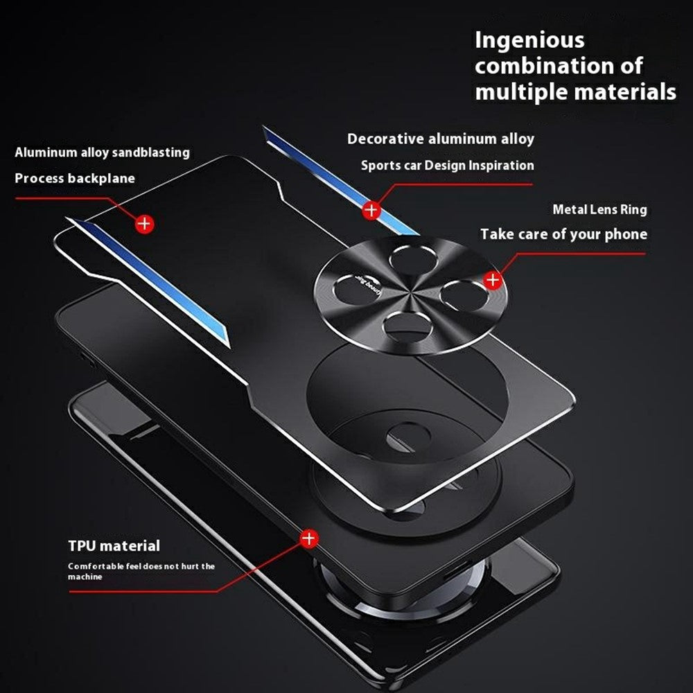 For Honor Magic7 Lite 5G / X9c 5G / X60 Pro 5G Case Aluminum Alloy + TPU Shockproof Phone Cover
