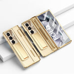 For Samsung Galaxy Z Fold7 5G Case Kickstand Hard PC Phone Cover with Screen Film / Stylus