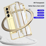 For Samsung Galaxy Z Fold7 5G Case Kickstand Hard PC Phone Cover with Screen Film / Stylus