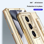 For Samsung Galaxy Z Fold7 5G Case Kickstand Hard PC Phone Cover with Screen Film / Stylus