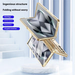 For Samsung Galaxy Z Fold7 5G Case Kickstand Hard PC Phone Cover with Screen Film / Stylus