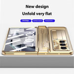For Samsung Galaxy Z Fold7 5G Case Kickstand Hard PC Phone Cover with Screen Film / Stylus