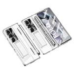 For Samsung Galaxy Z Fold7 5G Case Kickstand Hard PC Phone Cover with Screen Film / Stylus
