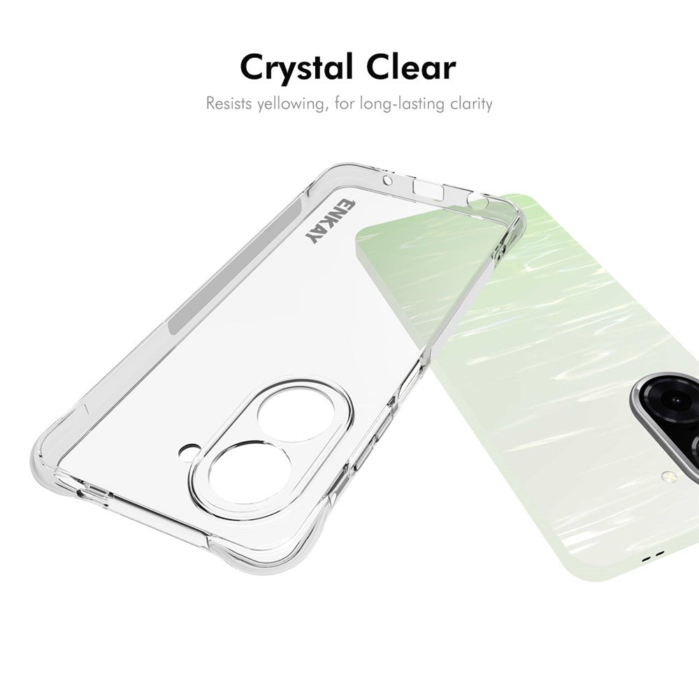 ENKAY HAT PRINCE För Xiaomi Redmi A5 NFC (EU) (173.45mm) Genomskinligt mobilskal Stötsäkert Halkfritt TPU-Skal
