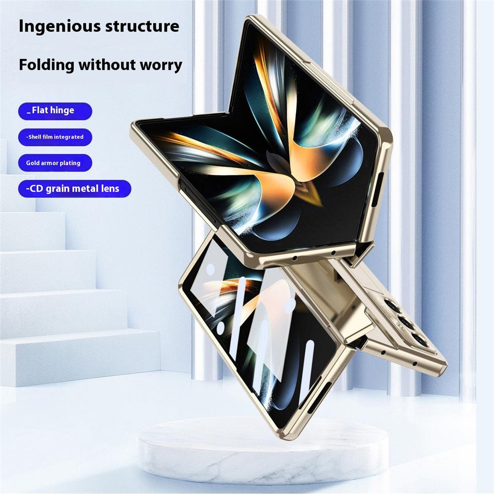 For Samsung Galaxy Z Fold7 5G Case Hinge Protection Hard PC Phone Cover with Screen Film / Stylus