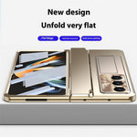 For Samsung Galaxy Z Fold7 5G Case Hinge Protection Hard PC Phone Cover with Screen Film / Stylus