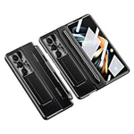 For Samsung Galaxy Z Fold7 5G Case Hinge Protection Hard PC Phone Cover with Screen Film / Stylus