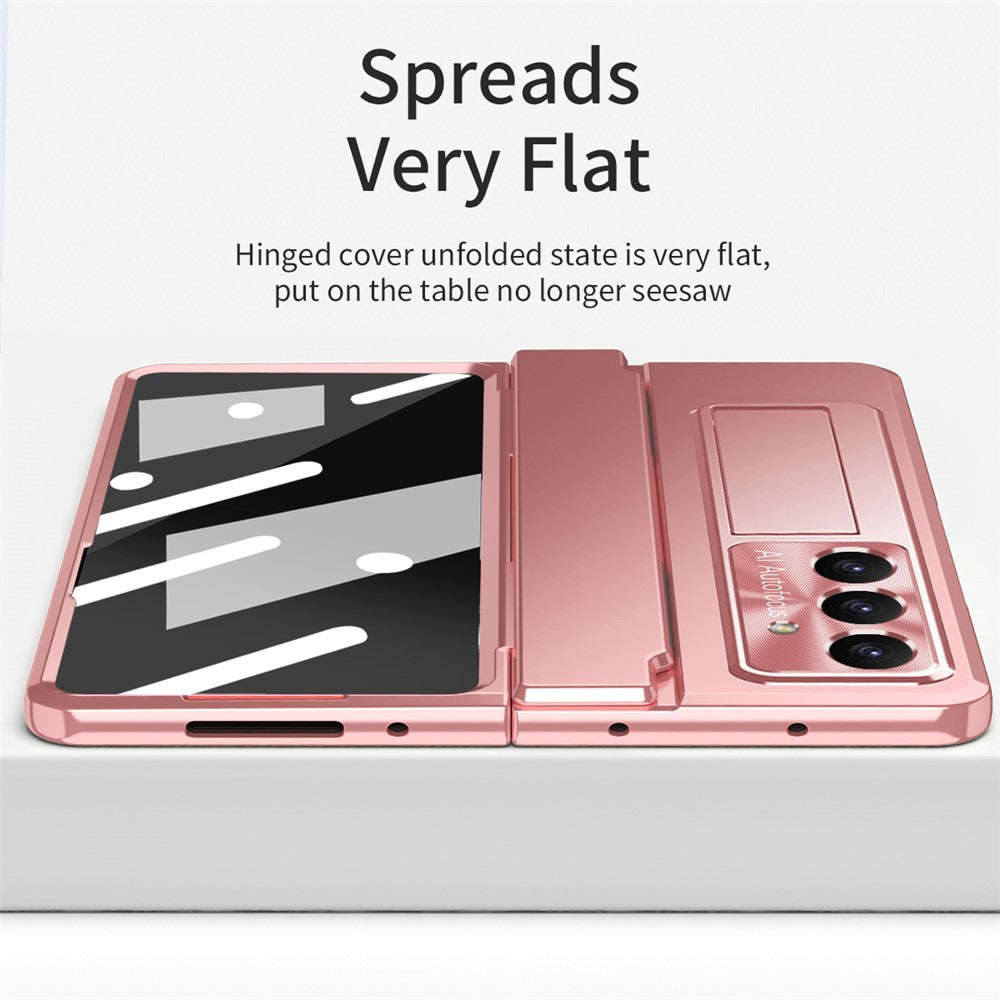 For Samsung Galaxy Z Fold7 5G Case Hinge Protection Hard PC Phone Cover with Screen Film