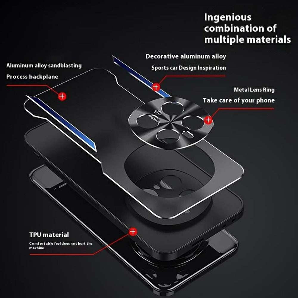For Honor Magic7 Pro 5G Case Aluminum Alloy + TPU Shockproof Phone Cover