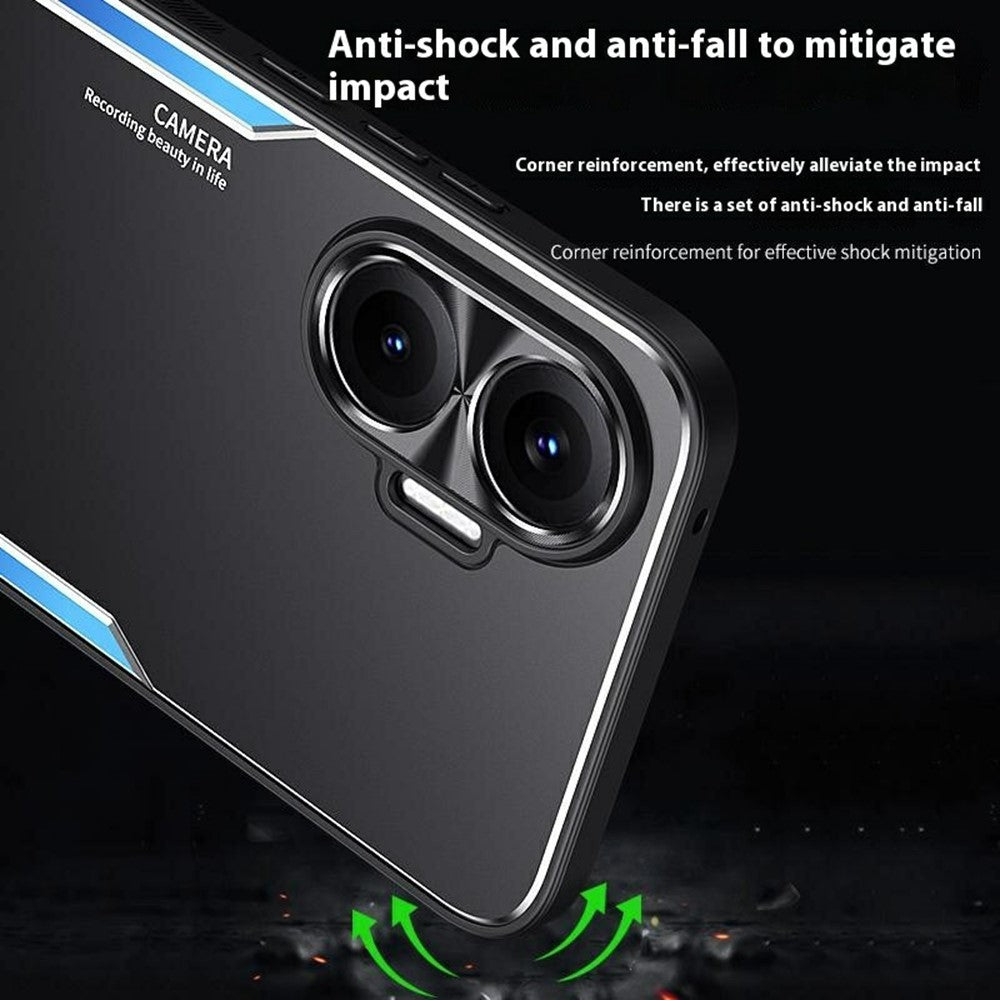 Shockproof Case for Xiaomi Poco F7 5G / Redmi Turbo 4 Pro 5G Aluminum Alloy + TPU Phone Cover