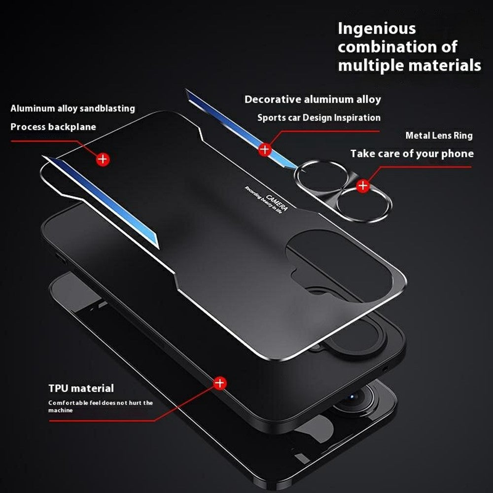 Shockproof Case for Xiaomi Poco F7 5G / Redmi Turbo 4 Pro 5G Aluminum Alloy + TPU Phone Cover
