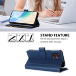 Til Samsung Galaxy XCover7 Pro læderetui med 9 kortlommer, lynlåspung, standfunktion og håndrem