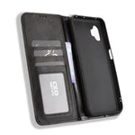 For Samsung Galaxy XCover7 Pro Leather Case Wallet Stand Retro Texture Phone Cover