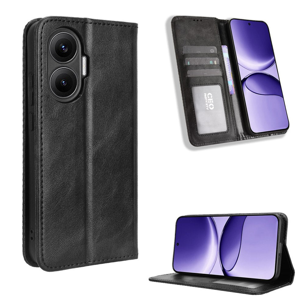 Xiaomi Redmi Turbo 4 Pro 5G / Poco F7 5G Läderfodral Plånboksfodral Retro Textur mobilskal