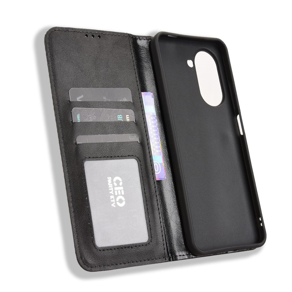 For Xiaomi Redmi A5 NFC (EU) (173.45mm) Leather Case Wallet Stand Retro Texture Phone Cover