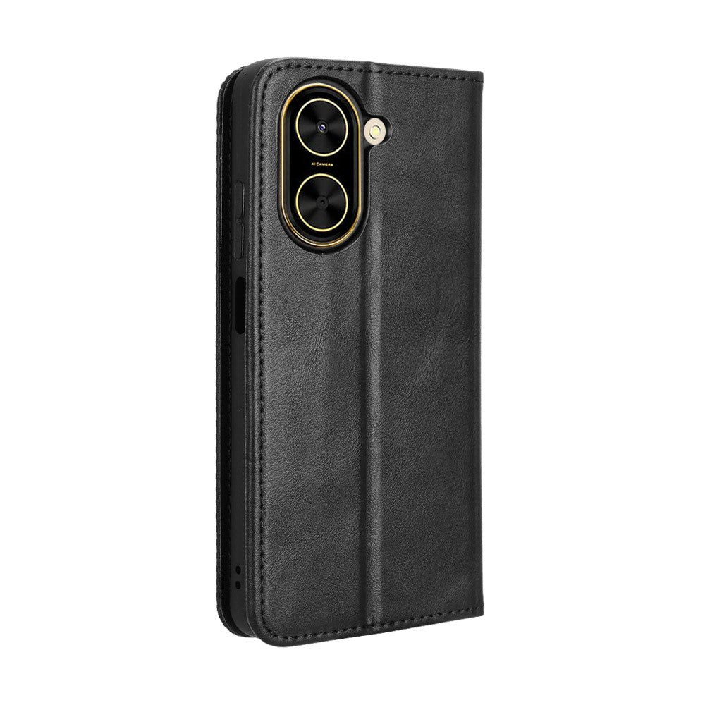 For Xiaomi Redmi A5 NFC (EU) (173.45mm) Leather Case Wallet Stand Retro Texture Phone Cover
