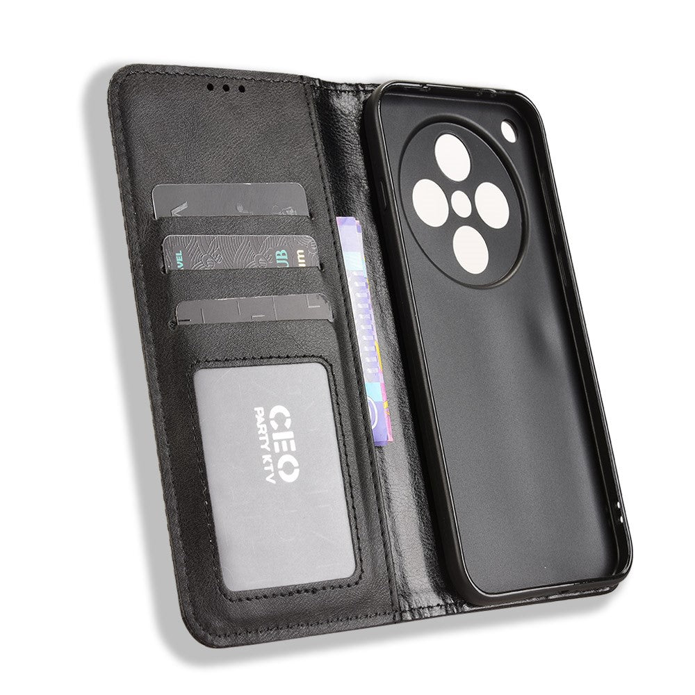 For Oppo Find X8s+ 5G Leather Case Wallet Stand Retro Texture Phone Cover