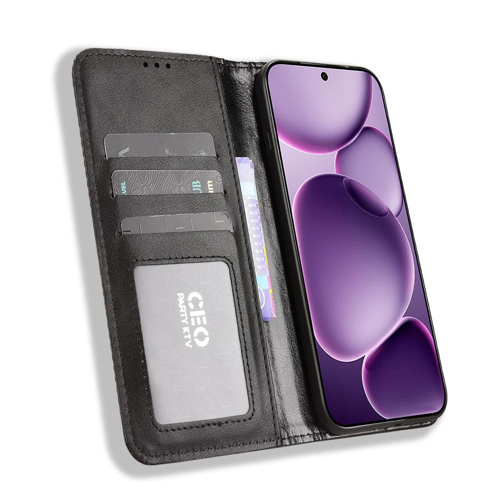 For Oppo Find X8s+ 5G Leather Case Wallet Stand Retro Texture Phone Cover
