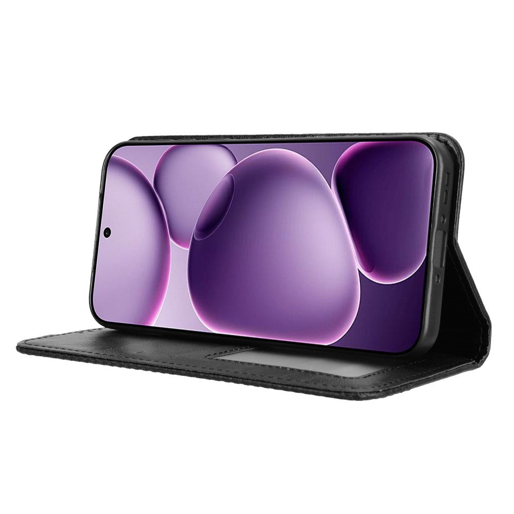 For Oppo Find X8s+ 5G Leather Case Wallet Stand Retro Texture Phone Cover