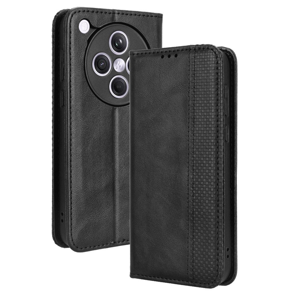 For Oppo Find X8s+ 5G Leather Case Wallet Stand Retro Texture Phone Cover