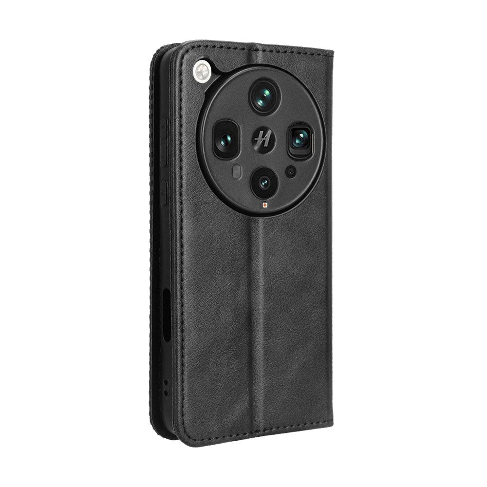 For Oppo Find X8 Ultra 5G Leather Case Wallet Stand Retro Texture Phone Cover