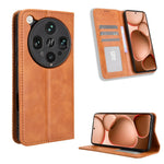 For Oppo Find X8 Ultra 5G Leather Case Wallet Stand Retro Texture Phone Cover