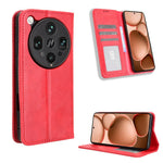 For Oppo Find X8 Ultra 5G Leather Case Wallet Stand Retro Texture Phone Cover