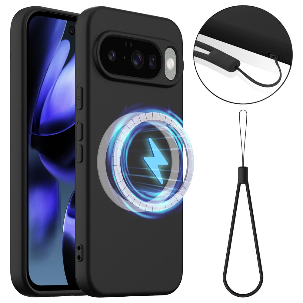 Til Google Pixel 10 Magnetisk Cover Anti-Fald Flydende Silikone Telefoncover