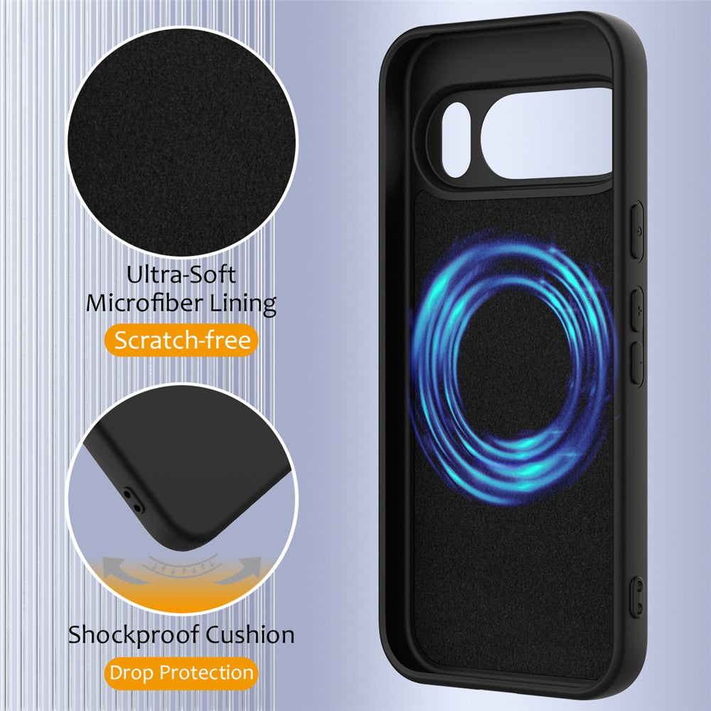 Til Google Pixel 10 Magnetisk Cover Anti-Fald Flydende Silikone Telefoncover
