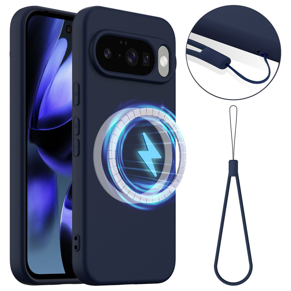Til Google Pixel 10 Magnetisk Cover Anti-Fald Flydende Silikone Telefoncover
