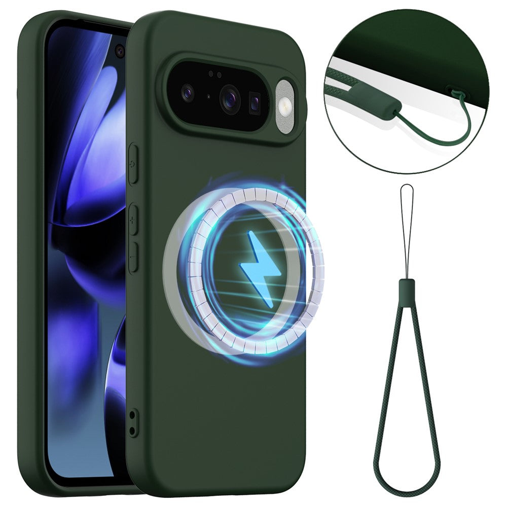 Til Google Pixel 10 Magnetisk Cover Anti-Fald Flydende Silikone Telefoncover