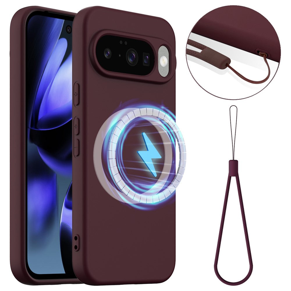 Til Google Pixel 10 Magnetisk Cover Anti-Fald Flydende Silikone Telefoncover