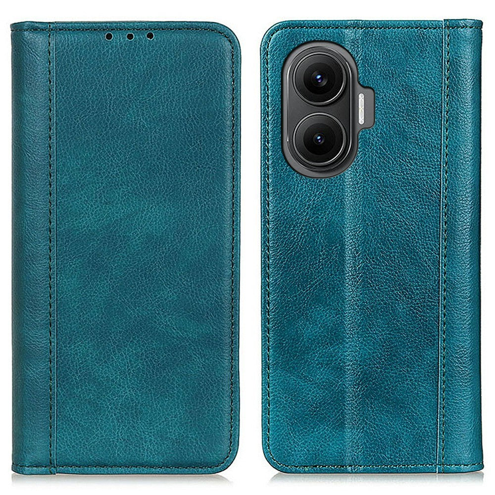 For Xiaomi Redmi Turbo 4 Pro 5G  /  Poco F7 5G Stand Case Split Leather Litchi Texture Wallet Phone Cover