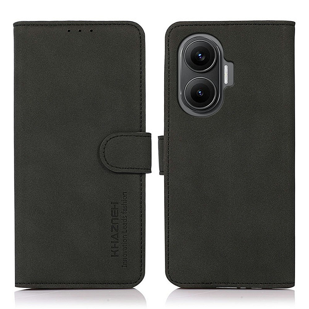 KHAZNEH För Xiaomi Redmi Turbo 4 Pro 5G / Poco F7 5G Skal PU Läder Plånboksfodral mobilskal