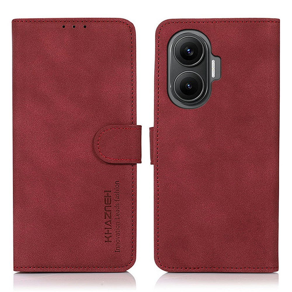 KHAZNEH För Xiaomi Redmi Turbo 4 Pro 5G / Poco F7 5G Skal PU Läder Plånboksfodral mobilskal