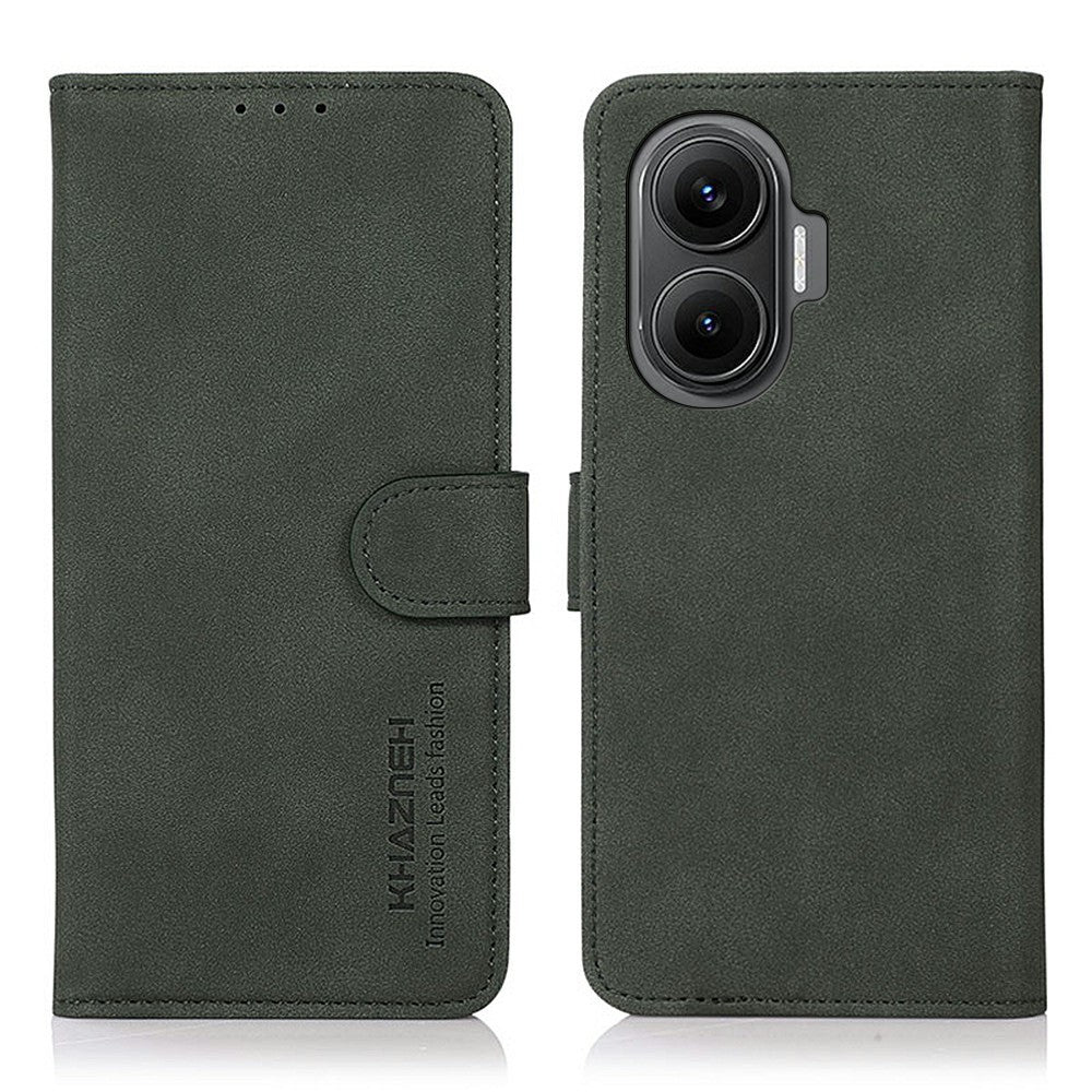 KHAZNEH För Xiaomi Redmi Turbo 4 Pro 5G / Poco F7 5G Skal PU Läder Plånboksfodral mobilskal