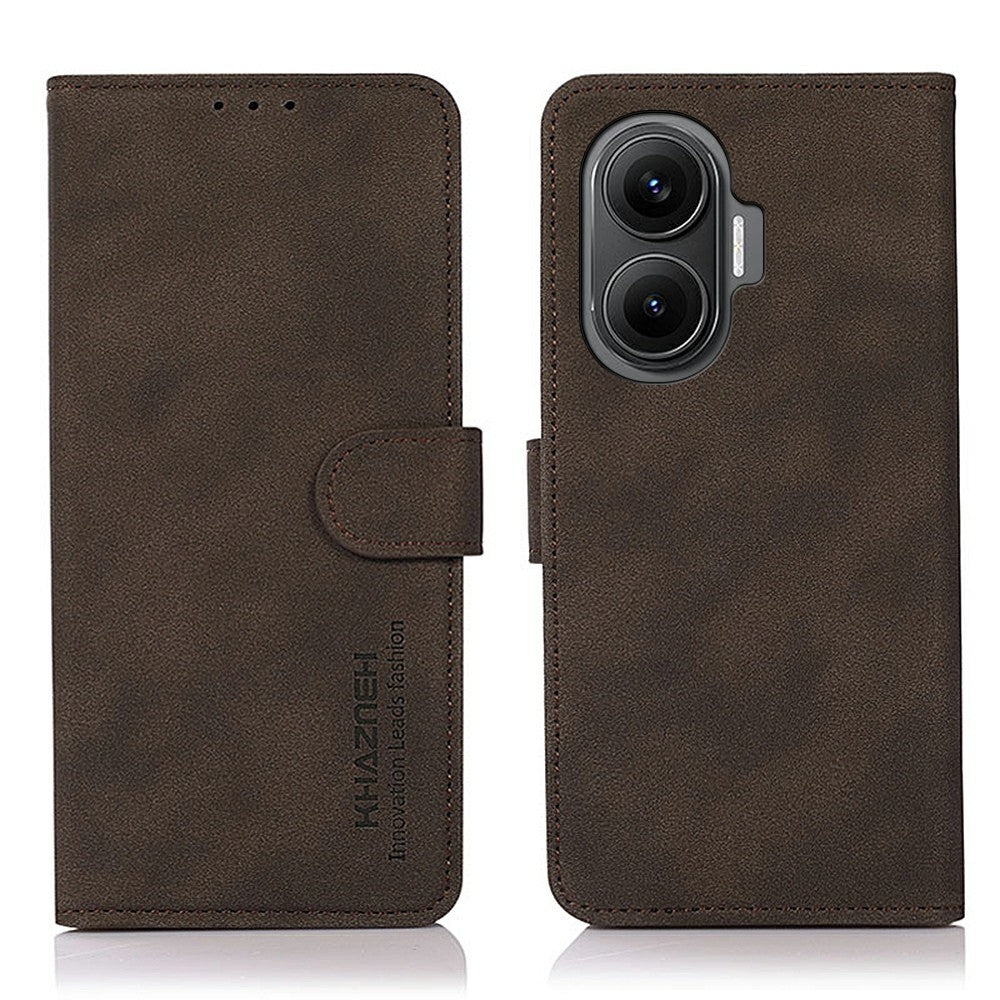 KHAZNEH För Xiaomi Redmi Turbo 4 Pro 5G / Poco F7 5G Skal PU Läder Plånboksfodral mobilskal