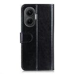 Xiaomi Redmi Turbo 4 Pro 5G / Poco F7 5G Skal Crazy Horse Texture PU Läder mobilstativ Skal