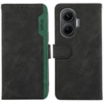ABEEL For Xiaomi Redmi Turbo 4 Pro 5G  /  Poco F7 5G Case Color Splicing Leather Flip Phone Cover RFID Blocking