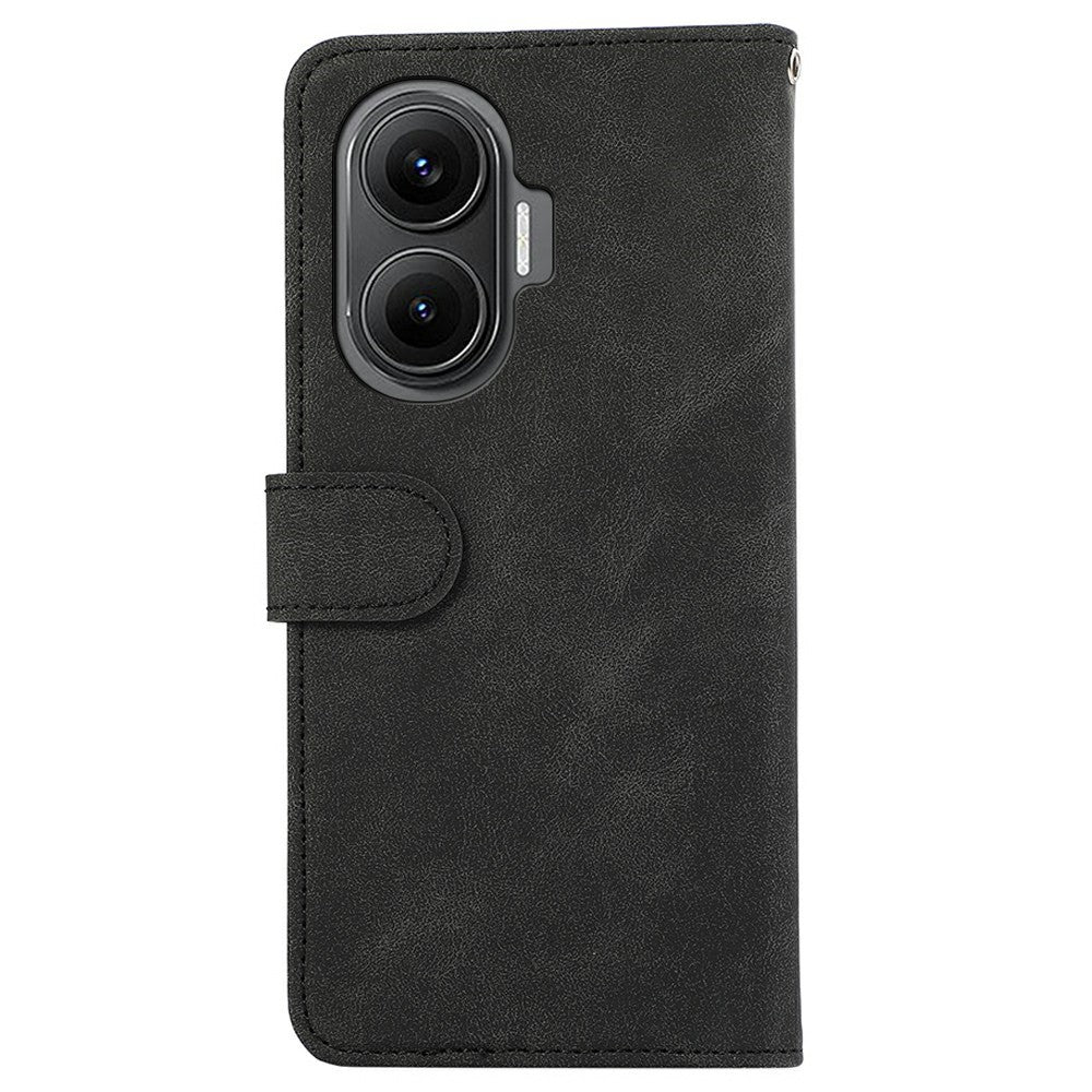 ABEEL For Xiaomi Redmi Turbo 4 Pro 5G  /  Poco F7 5G Case Color Splicing Leather Flip Phone Cover RFID Blocking