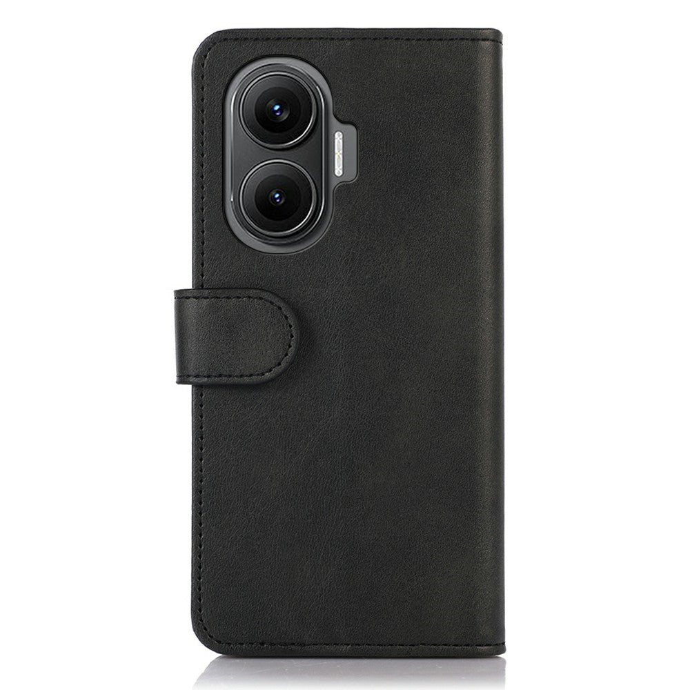 For Xiaomi Redmi Turbo 4 Pro 5G  /  Poco F7 5G Case Cowhide Texture Leather Wallet Phone Cover with Stand