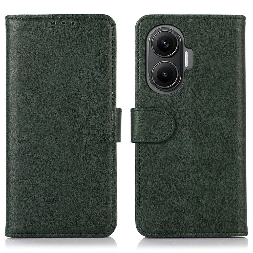 For Xiaomi Redmi Turbo 4 Pro 5G  /  Poco F7 5G Case Cowhide Texture Leather Wallet Phone Cover with Stand