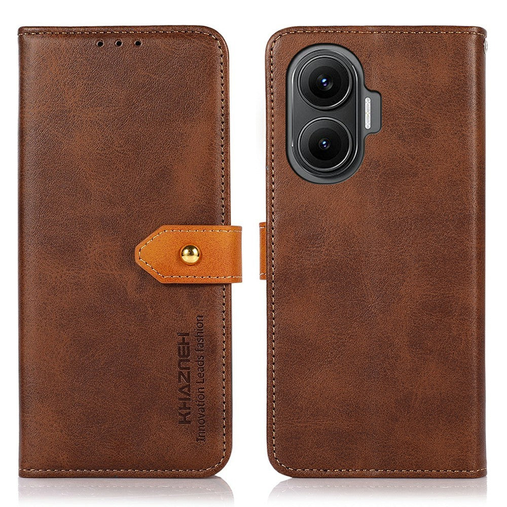 KHAZNEH For Xiaomi Redmi Turbo 4 Pro 5G  /  Poco F7 5G Wallet Phone Case Stand Leather Flip Cover