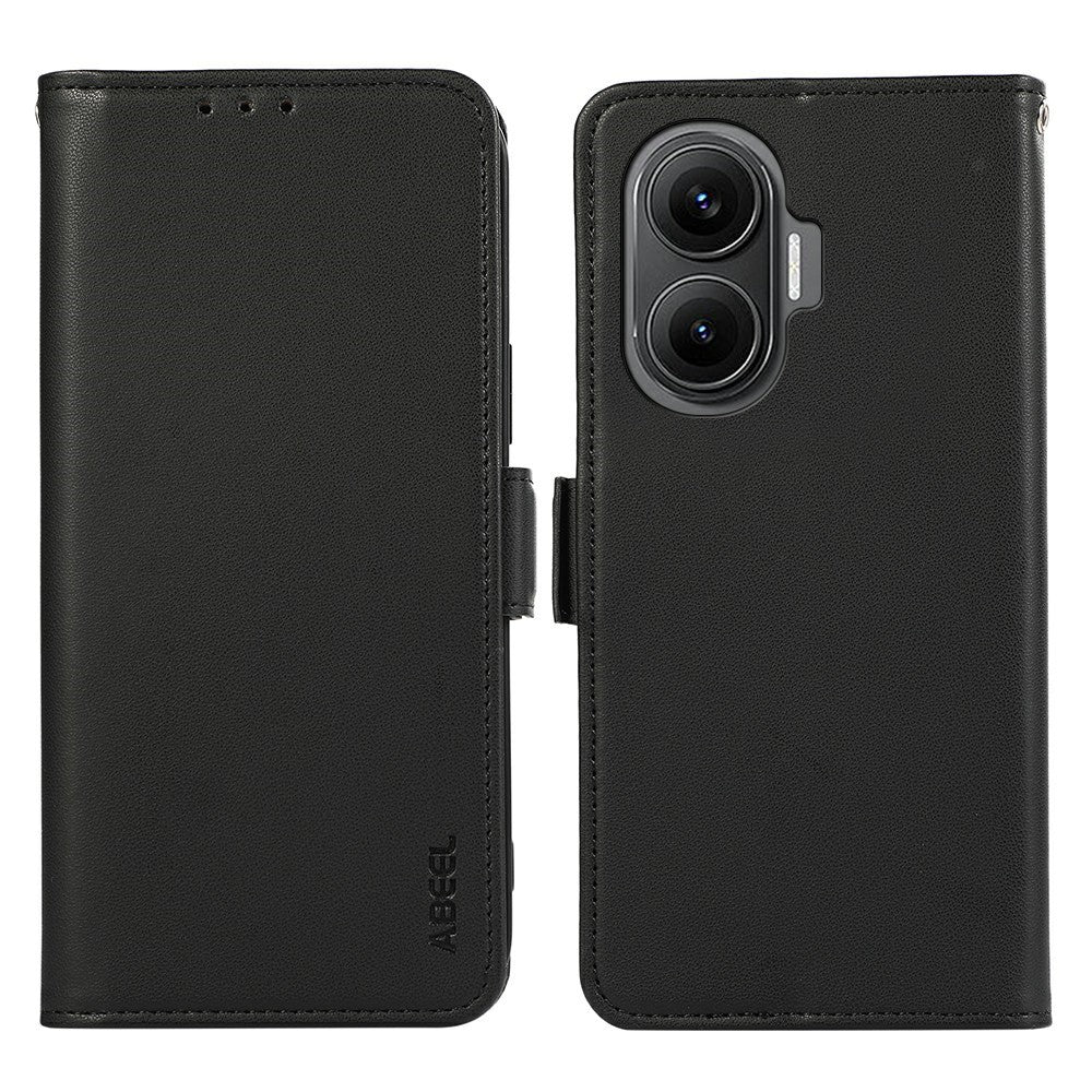 ABEEL For Xiaomi Redmi Turbo 4 Pro 5G  /  Poco F7 5G Case Leather Phone Cover with RFID Blocking Wallet
