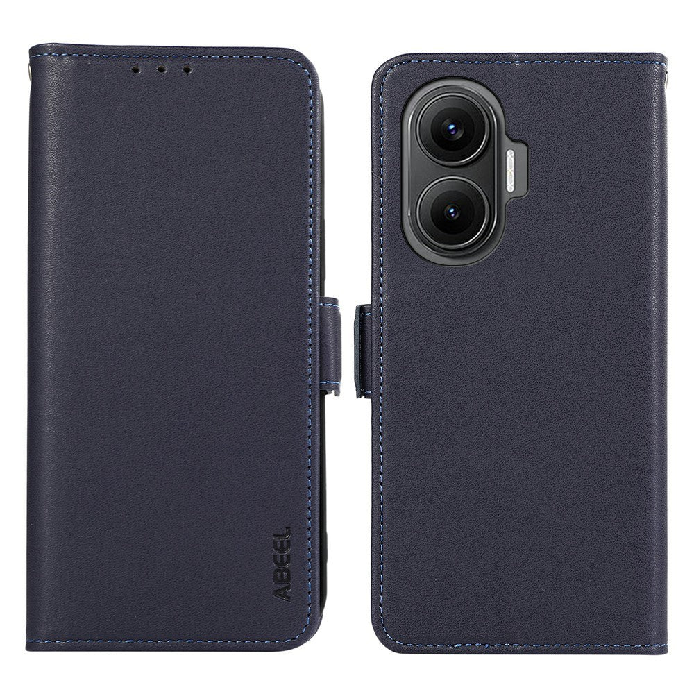 ABEEL For Xiaomi Redmi Turbo 4 Pro 5G  /  Poco F7 5G Case Leather Phone Cover with RFID Blocking Wallet